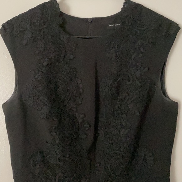 Maggy London Lace Sheath Dress Size 8 - Picture 2 of 3